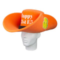 CHAPEAUX DE FÊTE EN MOUSSE : Chapeau de cowboy personnalisé - Chapeau de cowboy extravagant - Grand chapeau de cowboy en mousse - Chapeau de cowboy avec message personnalisé - Chapeau de cowboy pour garçon et fille - Chapeau de fête