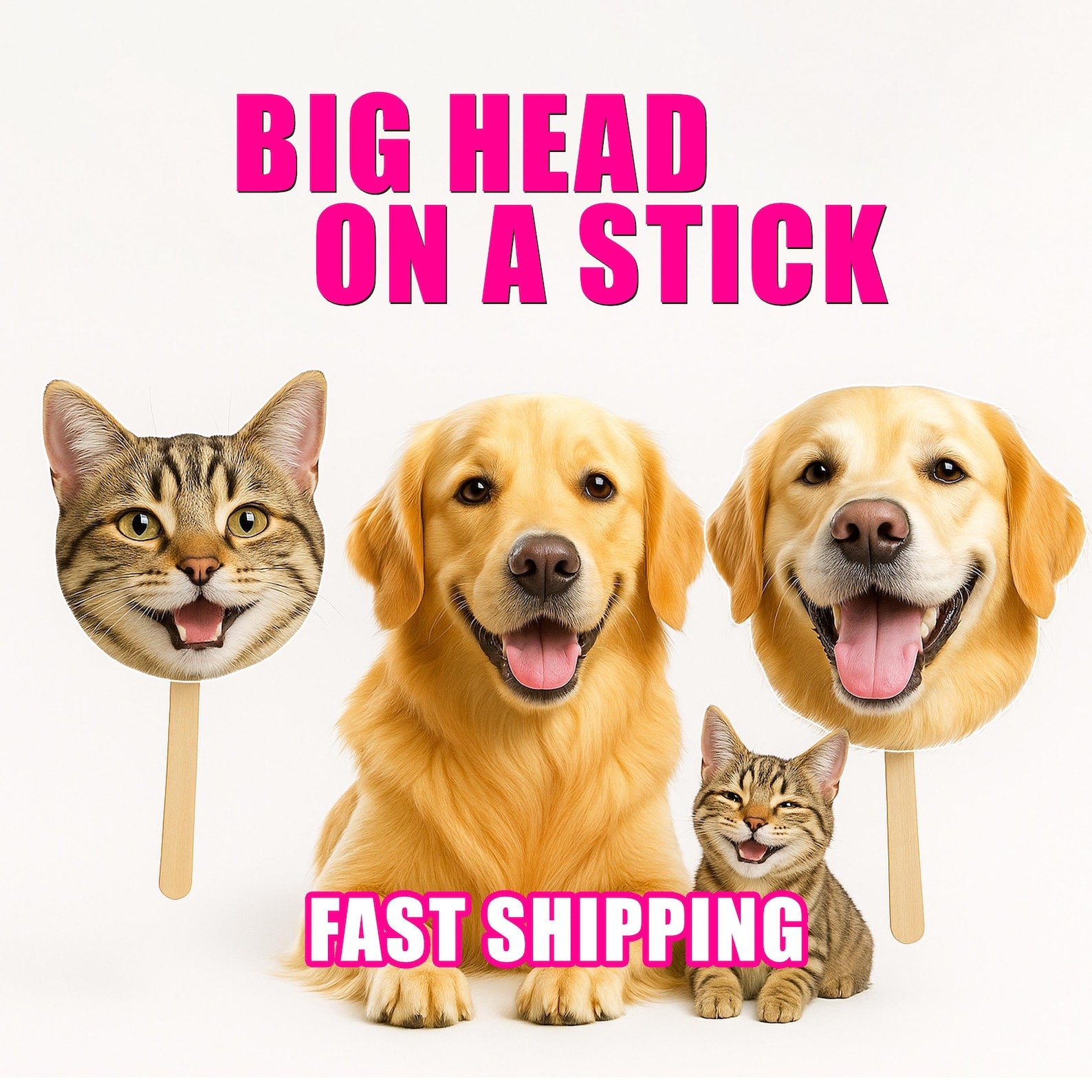 Face On A Stick Big Head Cutouts Fat Head Face sign Bachelorette Bachelor Bridal Groom Photo Party Prop Wedding Graduation Sporting Event